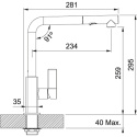 FRANKE bateria Maris PULL OUT SPRAY chrom 115.0392.357