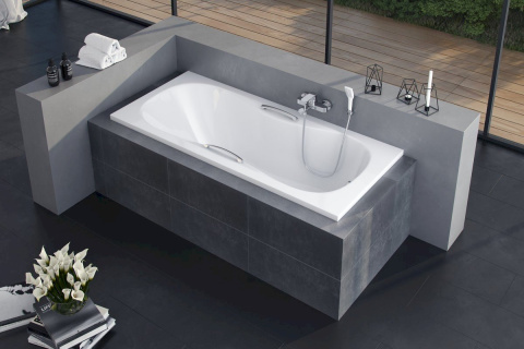 Excellent Clesis Lux wanna prostokątna z uchwytami 170x75 biała WAEX.CLE17WHC Excellent Clesis Lux wanna prostokątna z uchwytami 170x75 biała WAEX.CLE17WHC