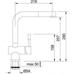 Franke Atlas Bateria Kuchenna Neo Pull-Out stal szlachetna 115.0521.438