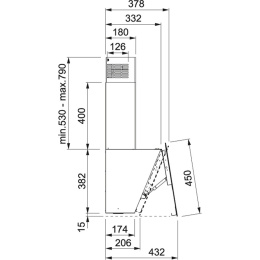 Franke Evo FPJ 915 V BK A Okap Ścienny Czarne szkło 110.0361.902