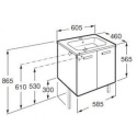 ROCA VICTORIA BASIC - ZESTAW ŁAZIENKOWY UNIK 60 CM Z 2 DRZWIAMI BIAŁY POŁYSK - A855883806