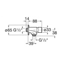 Roca Instant bateria pisuarowa ciśnieniowa chrom A5A9277C00