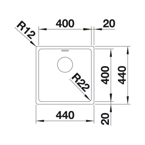 BLANCO ANDANO 400-IF zlewozmywak stalowy 522957 BLANCO ANDANO 400-IF zlewozmywak stalowy 522957