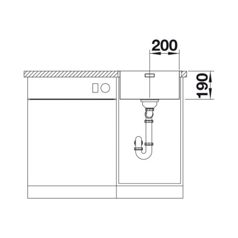 BLANCO ANDANO 400-IF zlewozmywak stalowy 522957 BLANCO ANDANO 400-IF zlewozmywak stalowy 522957