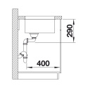 BLANCO ANDANO 400-U zlewozmywak stalowy bez korka 522959