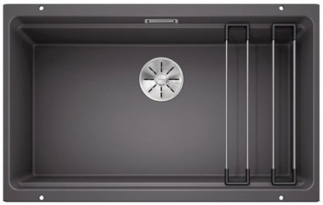 BLANCO ETAGON 700-U Zlewozmywak Silgranit PuraDur Szarość skały, InFino, szyny 525168 BLANCO ETAGON 700-U Zlewozmywak Silgranit PuraDur Szarość skały, InFino, szyny 525168