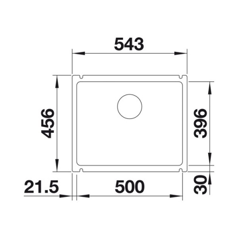 BLANCO SUBLINE 500-U zlew ceramiczny 523734 BLANCO SUBLINE 500-U zlew ceramiczny 523734