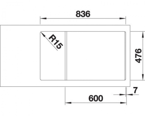 BLANCO ZLEWOZMYWAK ANDANO XL 6S-IF COMPACT PRAWY 523001