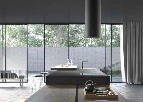 FABER STUDIO Okap Wyspowy CYLINDRA ISOLA EVO PLUS BK MATT 335.0572.104 FABER STUDIO Okap Wyspowy CYLINDRA ISOLA EVO PLUS BK MATT 335.0572.104
