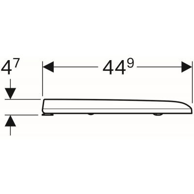 Geberit iCon Square deska sedesowa wolnoopadająca biała 571910000 Geberit iCon Square deska sedesowa wolnoopadająca biała 571910000