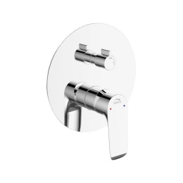 LAVEO Bateria natryskowa Alea biała/chrom BLE 60PD