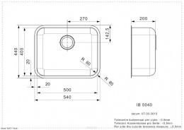 Reginox Zlewozmywak Stalowy IB5040 54x44 R32022