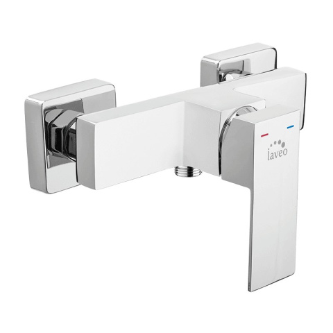 LAVEO Bateria natryskowa Kvadrato chrom BLQ 040D LAVEO Bateria natryskowa Kvadrato chrom BLQ 040D