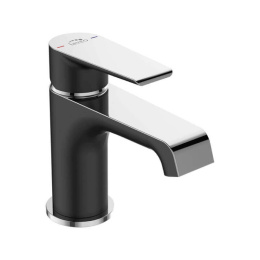 LAVEO Bateria umywalkowa Largo czarna/chrom BAH 722D