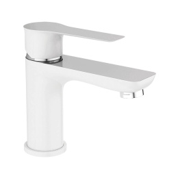 LAVEO Bateria umywalkwoa Raila biała/chrom BLL 622D