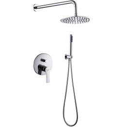 LAVEO Bateria natryskowa podtynkowa z zestawem Raila chrom BLL 001P