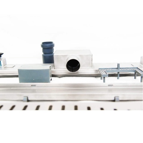 LAVEO Odpływ liniowy z rusztem do wklejenia płytki PLADO 700 mm COV 270D