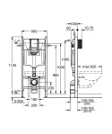 GROHE RAPID SL - STELAŻ PODTYNKOWY DO WC - 38840000