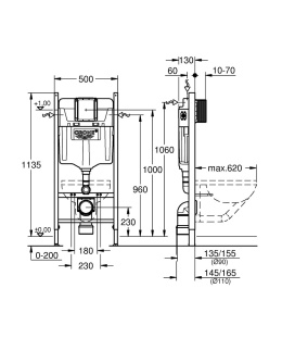 GROHE RAPID SL - STELAŻ PODTYNKOWY DO WC - 38840000