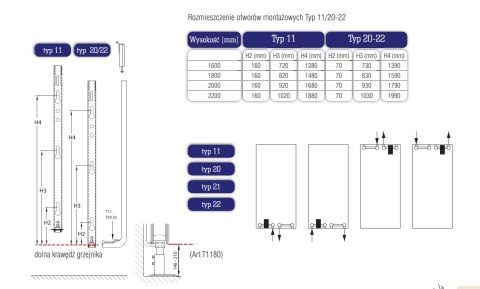Stelrad Vertex Style Grzejnik Dekoracyjny VS11 2000x700