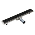 Laveo Ronda – czarny odpływ liniowy 100 cm COV 711D