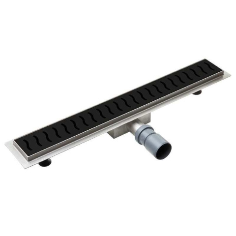 Laveo Ronda – czarny odpływ liniowy 70 cm COV 771D
