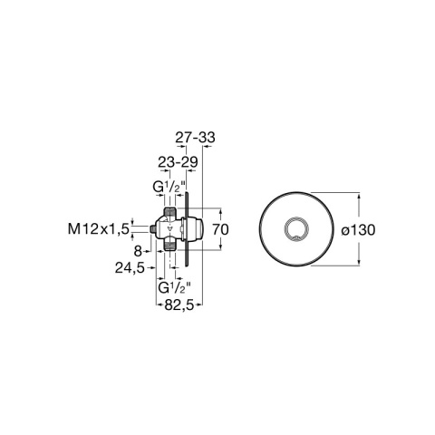 ROCA AVANT - BATERIA CZASOWA PISURAOWA PODTYNKOWA (6L/MIN; 7S) - A5A9079C00 ROCA AVANT - BATERIA CZASOWA PISURAOWA PODTYNKOWA (6L/MIN; 7S) - A5A9079C00