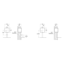 ROCA SENTRONIC - PANEL NATYNKOWY Z SENSOREM DO ZAWORU PISUAROWEGO BIAŁY - A5A8102B00