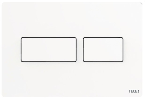 TECE Solid - przycisk spłukujący do WC z metalu, biały matowy 9240433