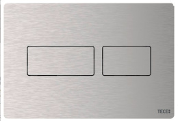 TECE Solid - przycisk spłukujący do WC z metalu, stal nierdzewna szczotkowana 