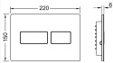 TECE Solid - przycisk spłukujący do WC z metalu, stal nierdzewna szczotkowana "anti-fingerprint" 9240434