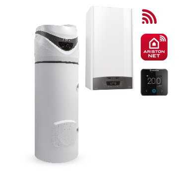 Ariston PAKIET ONE NUO 24 NET Kocioł+pompa ciepła+Cube ZNONENUO+NET Ariston PAKIET ONE NUO 24 NET Kocioł+pompa ciepła+Cube ZNONENUO+NET