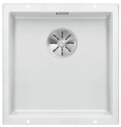BLANCO SUBLINE 400-U Zlew Podblatowy z Korkiem Manualnym Kolor Biały 523426
