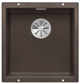 BLANCO SUBLINE 400-U Zlew Podblatowy z Korkiem Manualnym Kolor Kawowy 523431