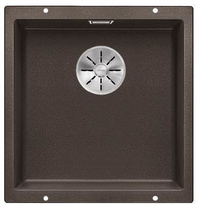 BLANCO SUBLINE 400-U Zlew Podblatowy z Korkiem Manualnym Kolor Kawowy 523431