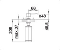 BLANCO Dozownik YANO chrom 524256