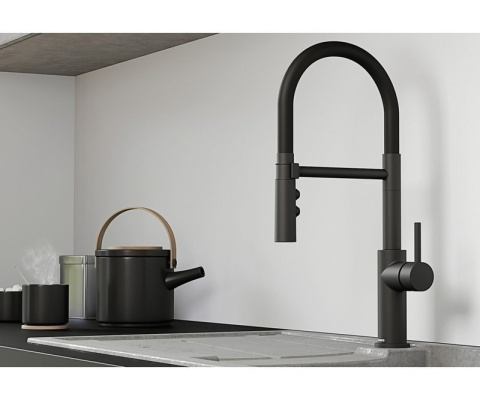 Blanco Catris-S Flexo bateria kuchenna czarny mat 525793