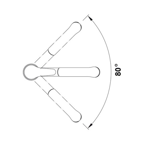 Blanco Daras-S-F bateria kuchenna podokienna chrom 521752