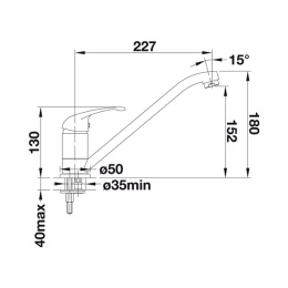Blanco Daras bateria kuchenna Biały 517724