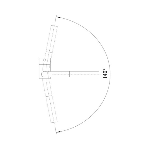 Blanco Linus-S-F bateria kuchenna podokienna chrom 514023 Blanco Linus-S-F bateria kuchenna podokienna chrom 514023