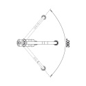 Blanco Tradon bateria kuchenna retro chrom 515990