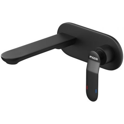 Massi Concepcion bateria umywalkowa podtynkowa czarny mat MSBWN-C007T