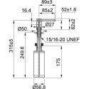 Franke Comfort Dozownik do mydła Onyx 119.0578.743