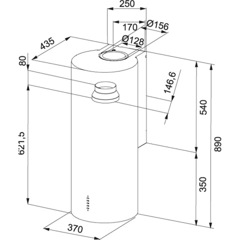 Franke Tube Plus Okap Ścienny FTU PLUS 3707 XS stal szlachetna 335.0590.493 Franke Tube Plus Okap Ścienny FTU PLUS 3707 XS stal szlachetna 335.0590.493