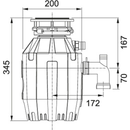 Franke Turbo Elite TE-50 Młynek Do Odpadów 134.0535.229