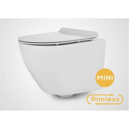 Massi Decos Mini Slim Muszla podwieszana bezkołnierzowa+deska MSM-0003SLIM