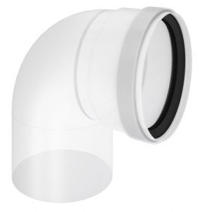 RICOM Kolano spalinowe 90° PP (Ø 80) 10080B RICOM Kolano spalinowe 90° PP (Ø 80) 10080B