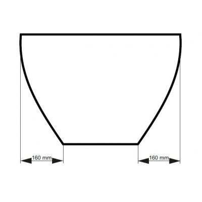 Besco Goya Black wanna wolnostojąca 160x70 cm owalna czarna WMD-160-GB Besco Goya Black wanna wolnostojąca 160x70 cm owalna czarna WMD-160-GB