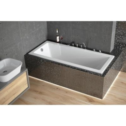 Besco Modern Slim wanna prostokątna 160x70 cm biała WAM-160-SL