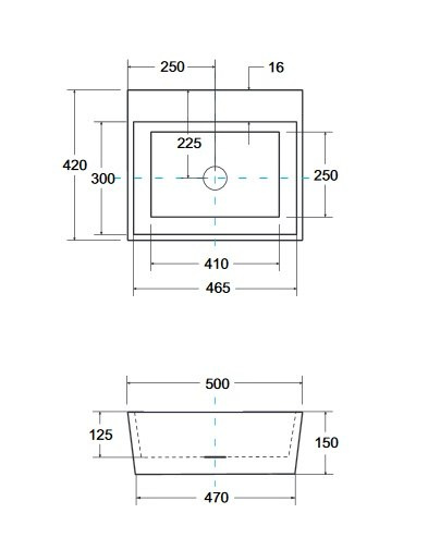 Besco VERA GLAM Umywalka nablatowa 40x50x15 złota UMD-V-NBZ Besco VERA GLAM Umywalka nablatowa 40x50x15 złota UMD-V-NBZ